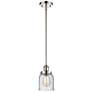 Ballston Urban Bell 5" Polished Nickel Stemmed Mini Pendant w/ Seedy S