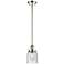 Ballston Urban Bell 5" Polished Nickel Stemmed Mini Pendant w/ Seedy S