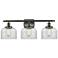 Ballston Urban Bell 8" 28"W 3 Light Bronze Bath Vanity Light w/ C