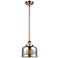 Ballston Urban Bell 8" Antique Copper Stemmed Mini Pendant w/ Mercury