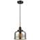 Ballston Urban Bell 8" Bronze Corded Mini Pendant w/ Mercury Shade