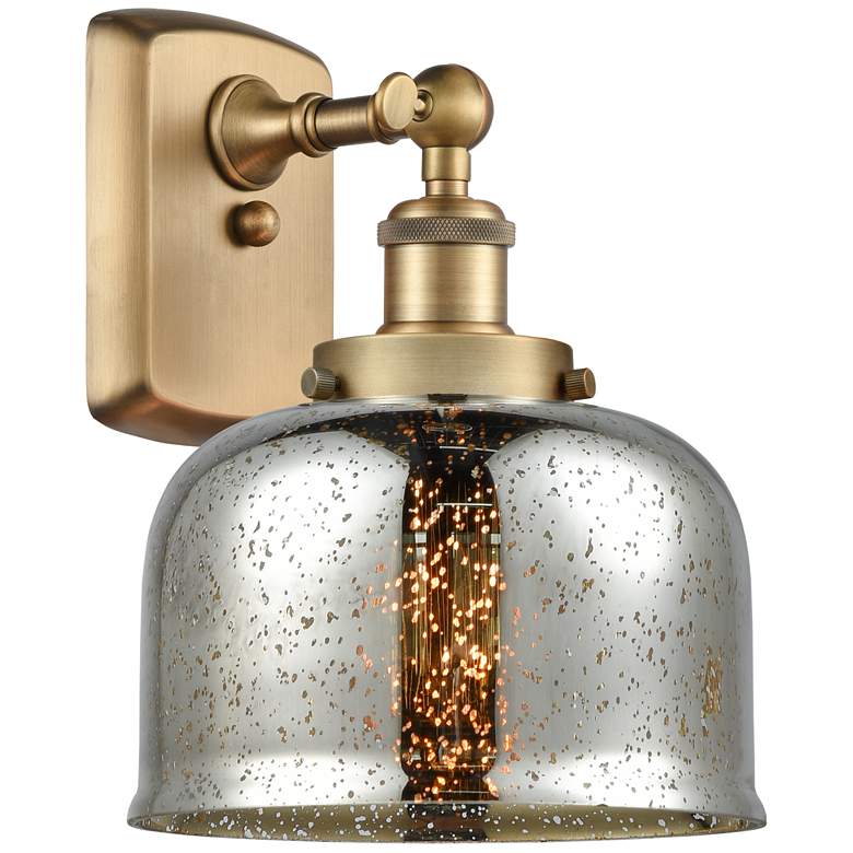 Image 1 Ballston Urban Bell 8" Incandescent Sconce - Brass Finish - Mercury Sh