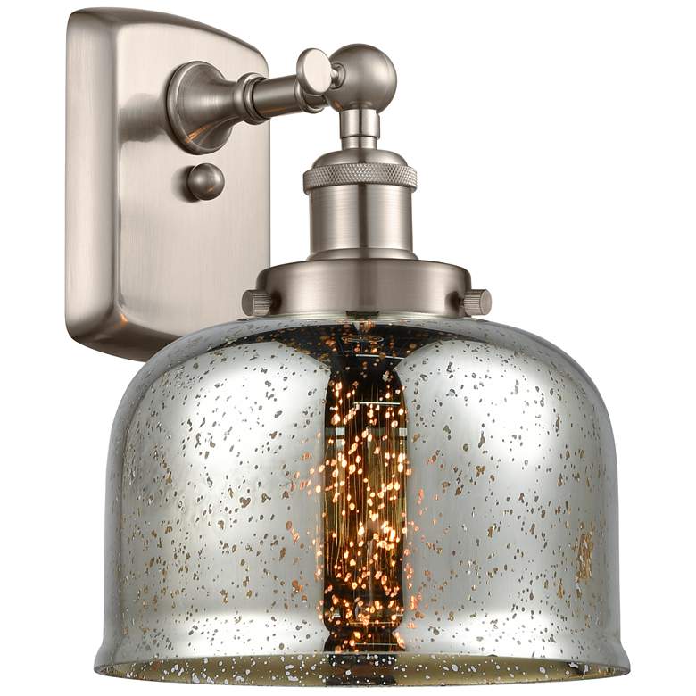 Image 1 Ballston Urban Bell 8" Incandescent Sconce - Nickel Finish - Mercury S