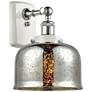 Ballston Urban Bell 8" Incandescent Sconce - White &#38; Chrome - Merc