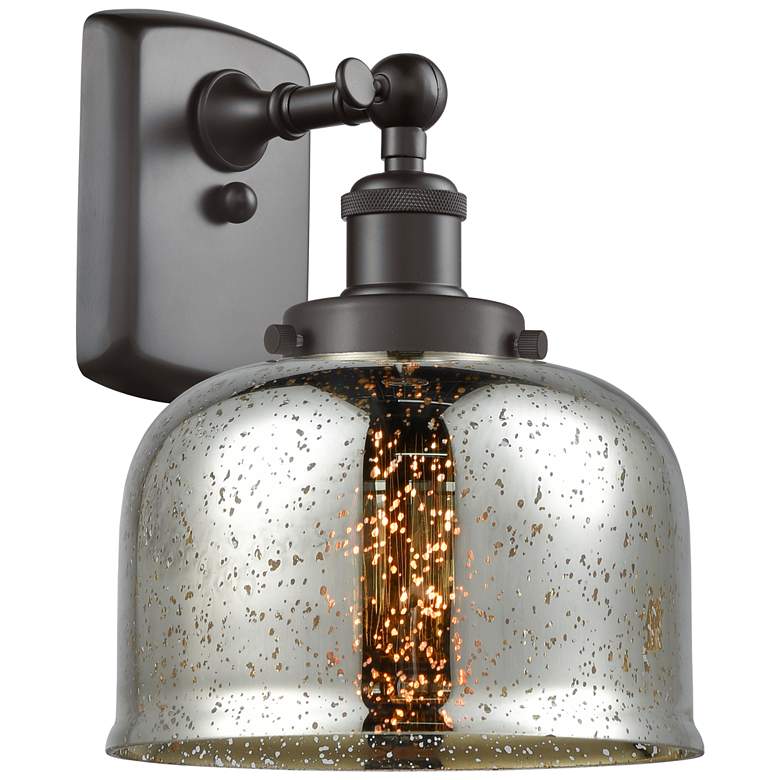 Image 1 Ballston Urban Bell 8 inch LED Sconce - Bronze Finish - Mercury Shade