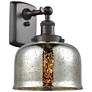 Ballston Urban Bell 8" LED Sconce - Bronze Finish - Mercury Shade