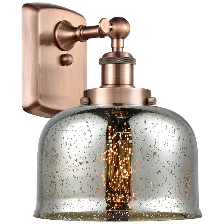 Image 1 Ballston Urban Bell 8" LED Sconce - Copper Finish - Mercury Shade