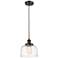 Ballston Urban Bell 8" Oil Rubbed Bronze Corded Mini Pendant w/ Deco S