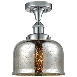Ballston Urban Bell  8" Semi-Flush Mount - Chrome - Silver Plated Merc