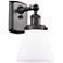 Ballston Urban Cone 11" High Oil Rubbed Bronze Sconce w/ Matte White S