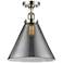 Ballston Urban Cone 12" LED Semi-Flush Mount - Polished Nickel - Smok
