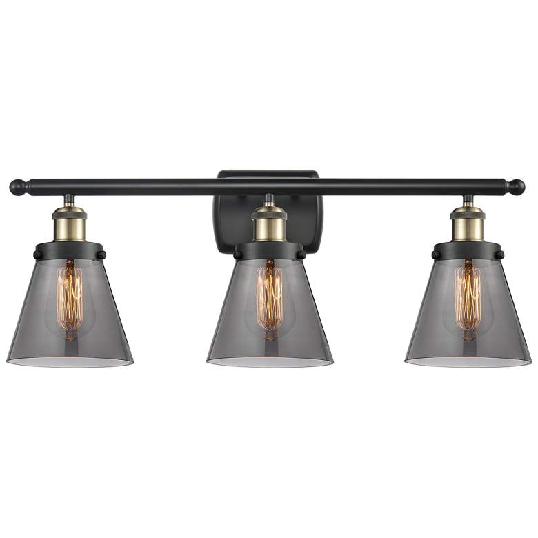 Image 1 Ballston Urban Cone 26" Wide 3-Light Bath Light