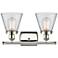 Ballston Urban Cone 6" 2 Light 16" LED Bath Light - Polished Nick