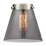 4_Ballston Urban Cone 6" 26"W 3 Light Matte Black Bath Light w/ Smo more views