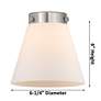 6_Ballston Urban Cone 6" 26"W 3 Light Matte Black Bath Light w/ Smo more views