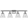 Ballston Urban Cone 6" 4 Light 36" Bath Light - Polished Chrome -