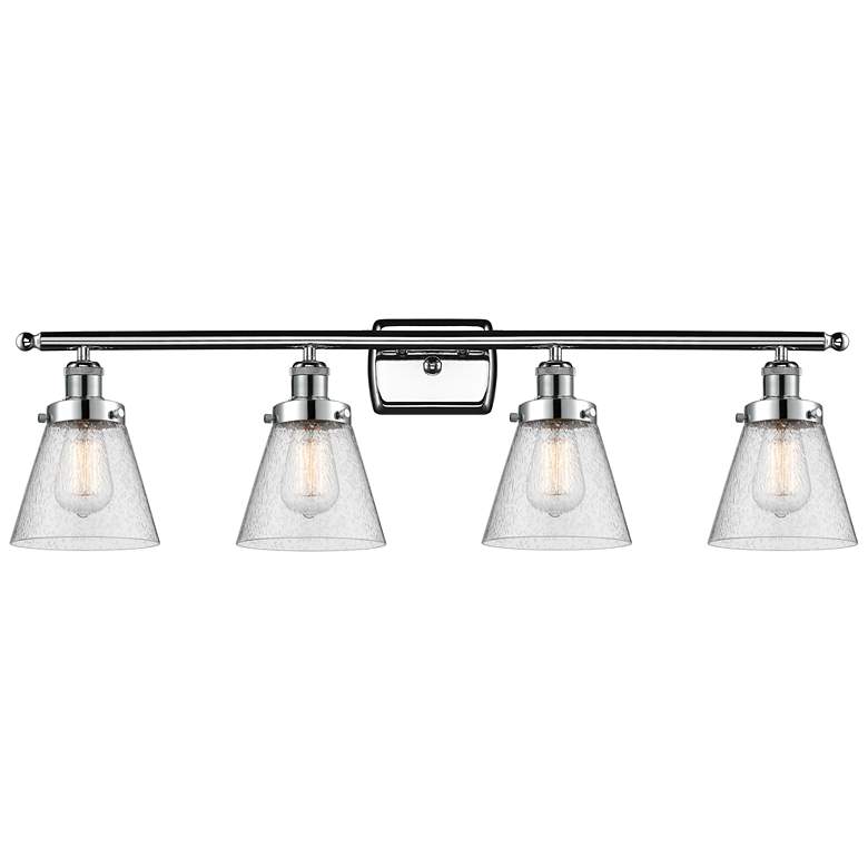 Image 1 Ballston Urban Cone 6" 4 Light 36" Bath Light - Polished Chrome -