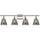 Ballston Urban Cone 6" 4 Light 36" LED Bath Light - Polished Nick