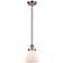 Ballston Urban Cone 6" Antique Copper Corded Mini Pendant w/ White Sha