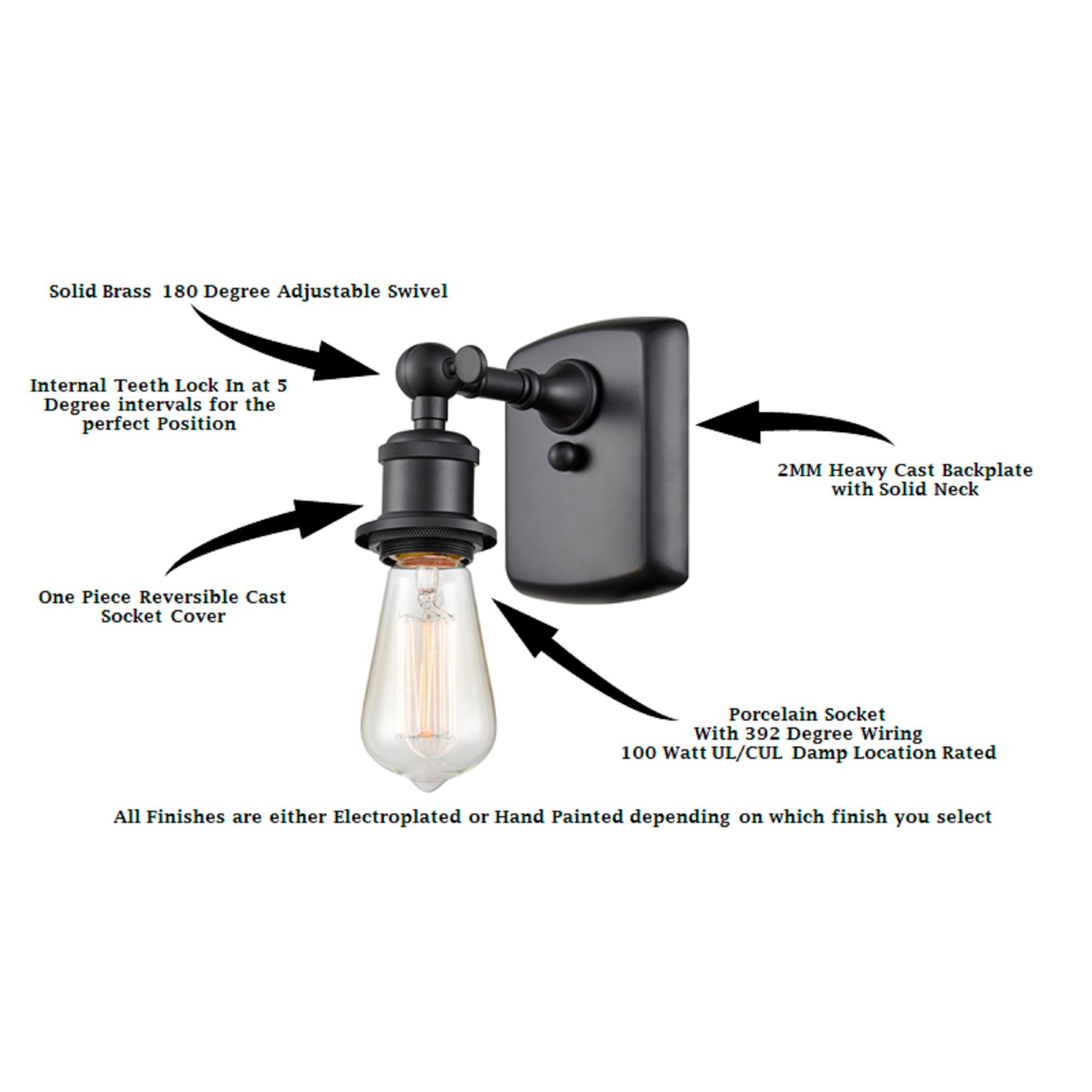 Image 6 Ballston Urban Cone 8" LED Sconce - Matte Black Finish - Clear Shade more views