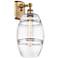 Ballston Vaz 10.88" High Brushed Brass Sconce With Clear Shade