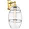 Ballston Vaz 10.88" High Satin Gold Sconce With Clear Shade
