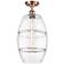 Ballston Vaz 10" Wide Antique Copper Semi-Flush Mount With Clear Shade