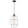 Ballston Vaz 10" Wide Oil Rubbed Bronze Corded Mini Pendant w/ Clear S