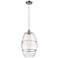 Ballston Vaz 10" Wide Polished Chrome Cord Hung Mini Pendant w/ Clear