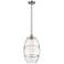 Ballston Vaz 10"W Brushed Satin Nickel Stemmed Mini Pendant w/ Clear S
