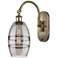 Ballston Vaz 11.63"H Antique Brass Adjustable Sconce w/ Smoke Shade