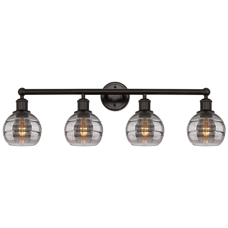 Image 1 Ballston Vaz 11.63"H Oiled Bronze Adjustable Sconce w/ Clear Shade