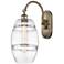 Ballston Vaz 13.38"H Antique Brass Adjustable Sconce w/ Clear Shade