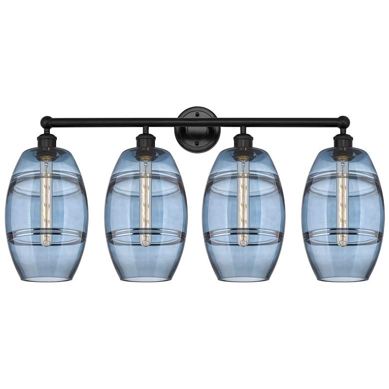Image 1 Ballston Vaz 13.38"H Black Brass Adjustable Sconce w/ Smoke Shade