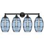 Ballston Vaz 13.38"H Black Brass Adjustable Sconce w/ Smoke Shade