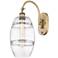 Ballston Vaz 13.38"H Brushed Brass Adjustable Sconce w/ Clear Shade