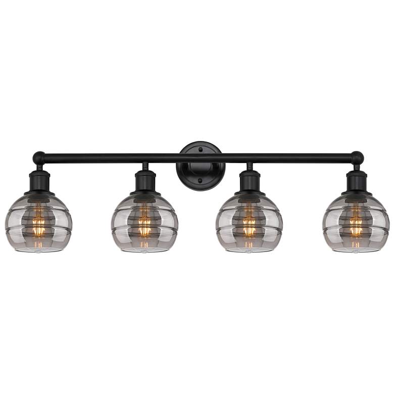 Image 1 Ballston Vaz 13.38"H Copper Horizontally Adjustable Sconce w/ Smoke Sh