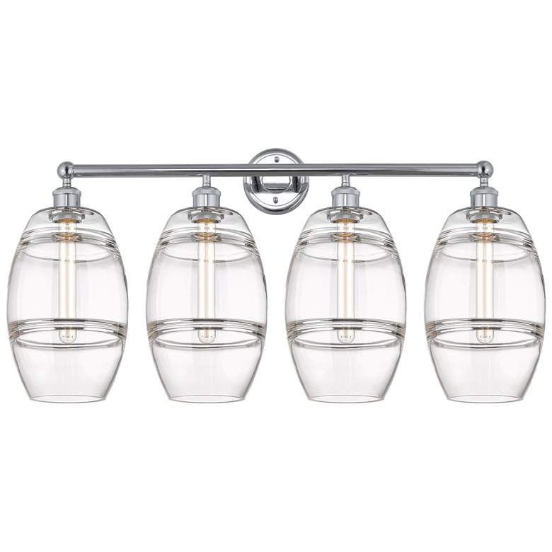Image 1 Ballston Vaz 13.38"H Satin Nickel Adjustable Sconce w/ Clear Shade