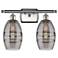 Ballston Vaz 15.88"W 2 Light Satin Nickel Bath Light w/ Light Smoke Sh