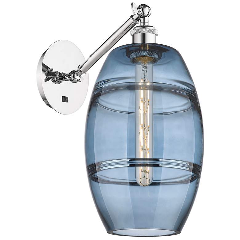 Image 1 Ballston Vaz 15" High Polished Chrome Wall Sconce