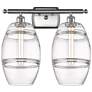 Ballston Vaz 18"W 2 Light Brushed Satin Nickel Bath Light w/ Clear Sha