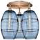 Ballston Vaz 21 3/4"W Antique Copper 3-Light Ceiling Light