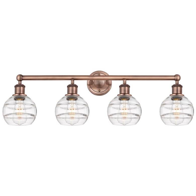 Image 1 Ballston Vaz 23.88"W 5-Light Black Stem Chandelier w/ Clear Shade