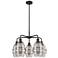 Ballston Vaz 23.88"W 5-Light Oiled Bronze Stem Chandelier w/ Smoke Sha