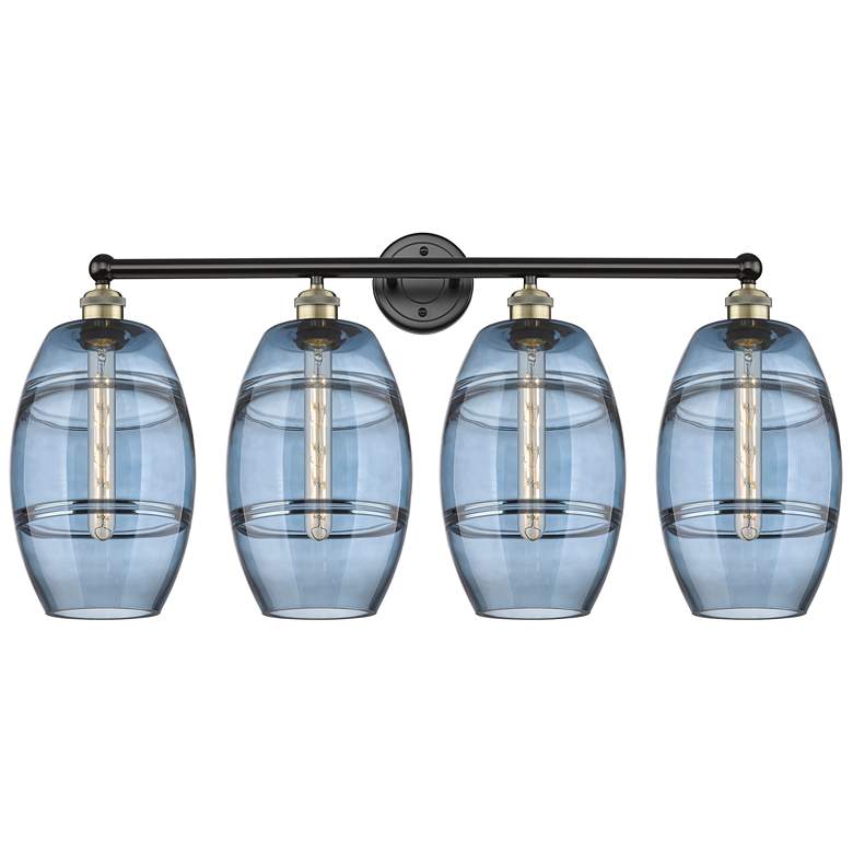 Image 1 Ballston Vaz 23.88"W 5-Light Polished Nickel Stem Chandelier w/ Clear