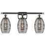 Ballston Vaz 25.88"W 3 Light Chrome Bath Light w/ 6" Light Smoke