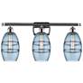 Ballston Vaz 25.88"W 3 Light Chrome Bath Light w/ 6" Princess Blu