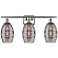 Ballston Vaz 25.88"W 3 Light Satin Nickel Bath Light w/ 6" Smoke