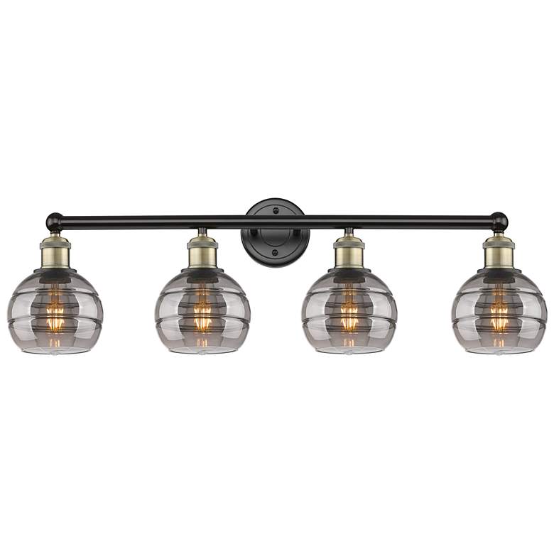 Image 1 Ballston Vaz 26"W 5-Light Chrome Stem Chandelier w/ Clear Shade