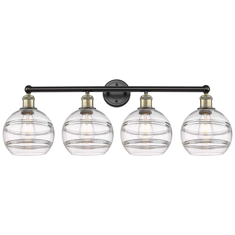 Image 1 Ballston Vaz 26"W 5-Light Chrome Stem Chandelier w/ Smoke Shade